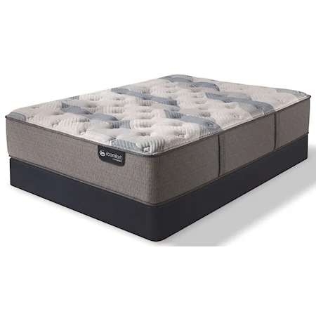 King Plush Hybrid Mattress and Blue Fusion High Profile Foundation